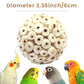 4PCS Bird Toys Sola Balls 2.36'' - Bird Foraging Toy, Sola Atta Ball, Parrot Chew Shred Toy for Sharpening Claws & Beaks for Cockatiel, Parakeets, Conure, Love Birds, Budgie and Small Birds