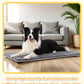 Dog Bed for Crate High Resilience Foam Crate Pad Mat for Medium Large Dogs Washable Anti-Slip,35" x 22",Dark Gray