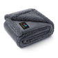 Waterproof Pet Blanket, Liquid Pee Proof Dog Blanket for Sofa Bed Couch, Reversible Sherpa Fleece Furniture Protector Cover for Small Medium Large Dogs Cats, Dark Gray Small（40" x 28"）