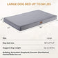 BFPETHOME Outdoor Dog Beds for Large Dogs, Waterproof Dog Bed for Medium, Large, Extra Large Dogs, Orthopedic Pet Bed with Removable Washable Cover, Egg Crate Foam Pet Bed Mat. (36 x 27 in, Grey)