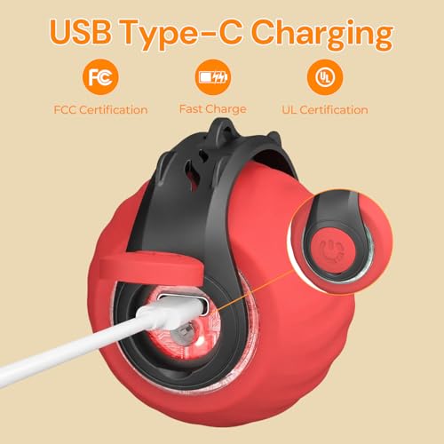 Geamen Interactive Cat Toys with Bird Sounds & 3 Speed Modes, Rechargeable Automatic Moving Cat Toy with 3 Tails, Fast Charging Smart Rolling Ball