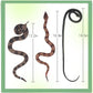 3PCS Rubber Snakes Fake Snake, Realistic Rubber Snake Toy to Keep Birds Away for Garden, Lifelike Plastic Fake Snakes Prank Toys for Men, Adults Kids Gag Gifts, Prank Stuff Props for Halloween Decor