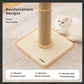 ZOMISIA 35'' Tall Cat Scratching Post, 4.7'' Large Scratch Post with Thicken Wooden Base for Indoor Cats Adults, Sisal Scratcher Top & Dangling Balls, Super Sturdy