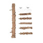 Mogoko Bird Ladder Perch for Cage, Natural Wood Bird Parrot Perch Stand Parrot Perch Bridge Climbing Chewing Toys for Small Medium Animal