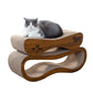 Cat Scratcher 2 in 1 Scratchers for Indoor Cats Scratching Board Cardboard, Horizontal Corrugated Scratch Pad for Cats as Beds & Furniture Reversible Sofa Scratch
