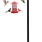 Bird Feeders Pole,Shepherds Hooks for Outdoor 1 Pack 48 Inch Bird Feeders for Outdoors with 5 Prongs Base Hanging Planters for Outdoor
