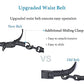 iYoShop Retractable Hands Free Dog Leash - Dual Handle Bungee Waist Leash for Small, Medium and Large Dogs (Medium/Large, 25-150 lbs, Black)