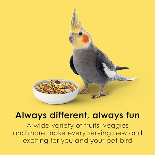 Kaytee Fiesta Cockatiel Food, Nutritious and Fun Blend, Supports Skin, Feather, Digestion, Brain and Heart Health, 2.5 pounds