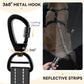Pawaboo 2Pack Dog Seatbelt for Car,3-in-1 Dog Car Seat Belt Bungee,Shockproof Dogs Tether for Cars with Buckle&Hook Latch, Adjustable Reflective Dogs