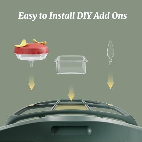 Complete Bird Feeder Accessory Kit DIY Add-Ons Including Mini Hummingbird Feeder, 2 Fruit Holders, Jelly Feeder, Compatible with Kiwibit Smart Bird Feeder with Camera to Attract More Birds