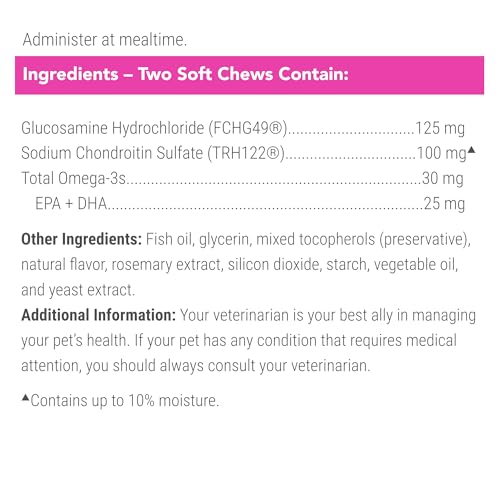 Nutramax Cosequin for Cats Joint Health Supplement, Contains Glucosamine for Cats, Plus Chondroitin and Omega-3s, Supports Joint and Skin and Coat