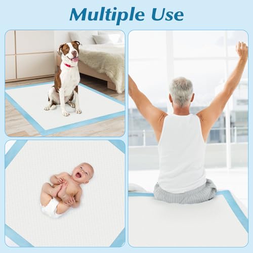 50 Count 36" x 36" Super Absorbency Disposable Underpads - Leakproof Quick Drying Pads for Baby, Puppy & Adults, Bed Pads, Incontinence & Dog Pee