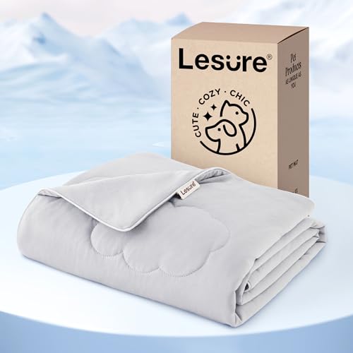 LE SURE Premium Cooling Blankets for Large Dogs - Washable Dog Cooling Throw Blanket with Q-MAX>0.4，Durable Self Cooling Pet Mat for Cat, Soft