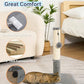 Happi N Pets Cat Scratching Post, Cat Scratcher for Indoor Cats, Sisal Scratching Post & Carpet Post in One, Stable Kitten Scratching Post with Replaceable Toy, Extra Free Toy, Light Gray