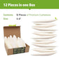 Medium - 100% Natural Calcium Supplement - Premium Cuttlebone Perfect for Birds, Tortoises, Snails, Reptiles - 12 Pack