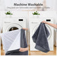 MIHIKK Waterproof Dog Bed Medium Size Dog Orthopedic Dog Beds for Crate with Removable Washable Cover Egg-Crate Foam Pet Pad Mat with Anti-Slip Bottom, 35x22 Inch, Grey