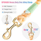 Dog Leash 5 FT Handmade Braided Cotton Rope Leashes for Small Medium and Large Dogs, New Golden Heavy Duty Metal Clasp, Colorful Macaron