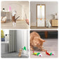 Depets Cat Wand Toy, 15 Pcs Interactive Cat Feather Toys for Indoor Self Play & Exercise, 2 Play Modes Kitten Teaser Wand, Reusable Suction Cup Kitten Toys