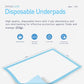 Dynarex Disposable UnderPad, 17" x 24", 22g, 100 Count, Medical-Grade Incontinence Bed Pad to Protect Sheet, Mattresses, and Furniture
