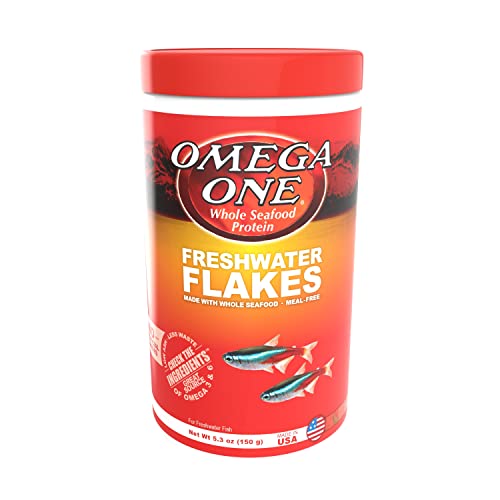 Omega One Freshwater Flakes, 5.3 oz