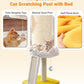 Happi N Pets Cat Tree, Cloud Cat Tower with Soft Bed, Cat Scratching Post & Pad with Larger Perch for Window Viewing, Small Cat Tree with Cute Toys, Bonus Catnip