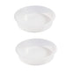 2pcs Plastic Round Bird Feeders Bowls, Wild Birds Seed Feeder Tray Bird Bath Water Bowls Accessories for Feeding Station Tray Perfect for attracting Birds