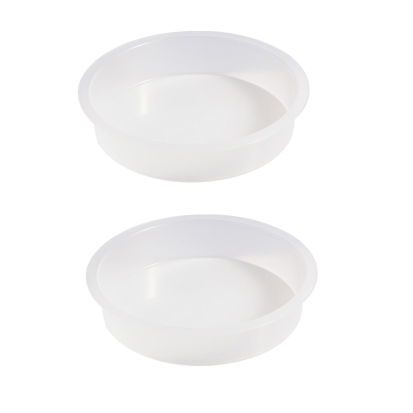 2pcs Plastic Round Bird Feeders Bowls, Wild Birds Seed Feeder Tray Bird Bath Water Bowls Accessories for Feeding Station Tray Perfect for attracting Birds