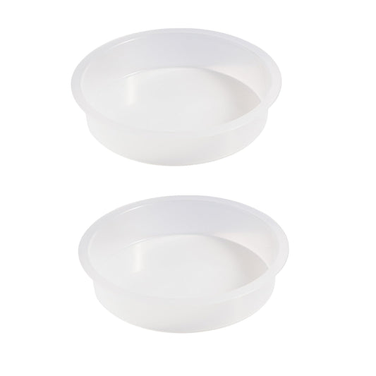 2pcs Plastic Round Bird Feeders Bowls, Wild Birds Seed Feeder Tray Bird Bath Water Bowls Accessories for Feeding Station Tray Perfect for attracting Birds
