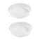 2pcs Plastic Round Bird Feeders Bowls, Wild Birds Seed Feeder Tray Bird Bath Water Bowls Accessories for Feeding Station Tray Perfect for attracting Birds