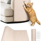 78.7"x15.8" Cat Scratch Mat, Trimmable Self-Adhesive Carpet, DIY Climb Cat Scratcher for Furniture Couch or Wall Protector, Covering Cat Scratching Post Replacement Pads (Beige)