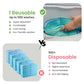 IMPROVIA Washable Underpads, 34" x 36" (Pack of 4) - Heavy Absorbency Reusable Bedwetting Incontinence Pads for Kids, Adults, Elderly, and Pets - Waterproof Protective Pad for Bed, Couch, Sofa, Floor