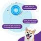 Outward Hound by Planet Dog Snoop Dog Toy – Treat‑Dispenser Puzzle Ball, Interactive Slow Feeder, Medium to Large Dogs, Bouncy & Mint-Infused, Blue, 5"