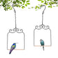 2PK Metal Frame Hummingbird Swings and Perches with Wooden Dowel Black Bird Swing Outdoor Bird Perch Humming Bird Swing (2PK)