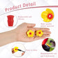 16 Pieces Hummingbird Feeders Replacement Flowers Yellow Pet Replacement Bird Feeder Replacement Parts with 2 PCS Brush Feeding Ports Bee Guards for Hummingbird Feeders for Outdoors Hanging Feeder