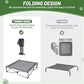 TIMBER RIDGE Outdoor Dog Bed, Cooling Elevated Pet Bed Portable Raised Dog Bed with Breathable Mesh, Dog Bed Foldable Dog Cot for Indoor & Outside