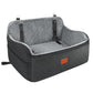 Lealchum Dog Car Seat Up to 55lb,2 Clip-On Safety Adjustable Leashs Car Dog Bed for 2 Small Dogs,Fully Detachable and Washable Pet Car Seat with 2