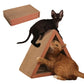 Cat Scratcher Cat Scratching Board - Foldable - Triangle, 6 Usable Sides Scratchers for Indoor Cats, Vertical Cat Scratch Pads(Pack of 3)