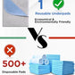 Washable Bed Pads 36" x 72" - 2 Pack, Grey, Waterproof Bed Pads for Incontinence, Bed Wetting Pads for Bed, Sofa, Floor, Resuable Underpads for Adults, Seniors, Pet