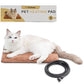 Pet Heating Pad for Cats Dogs Indoor & Sheltered Outdoor Waterproof Heated Cat Bed Heated Dog Bed Chew Resistant Cord Constant Temperature Brown 16 x 13 Inch
