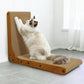 Cat Scratcher, 26 inch L Shape Cat Scratching Pad for Indoor Cats, Durable Sustainable Cardboard Scratcher with Box, Recyclable Vertical Cat Scratch Pad to Protect Furniture, Large