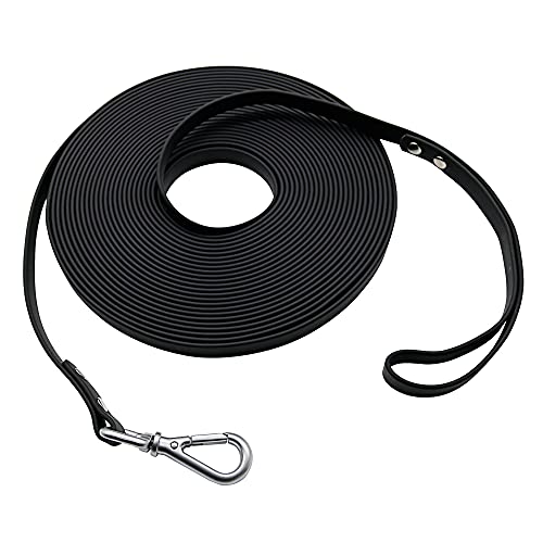 Waterproof Long Dog Leash Recall Training Lead 5 10 16 30 50 Foot for Large Medium Small Dogs Outdoor Training Walking Playing and Camping