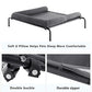 WESTERN HOME Cooling Elevated Dog Bed for Large Dogs, Portable Indoor & Outdoor Raised Dog Bed with Breathable Mesh, Chew Proof Pet Hammock Cots with Removable and Waterproof Bolsters