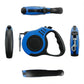 PETIMP Retractable Dog Leash Lightweight 16FT Leash Set | with Folding Bowl,Dispenser,Rubbish Bags, for Small Medium Dogs(Blue)