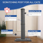 Cat Craft Cat Scratching Post Carpet Scratching Post 41" for Indoor Cats, Tall Cat Scratch Post, Carpet Cat Scratcher with Replaceable Toys, Sturdy Base, Large, Gray