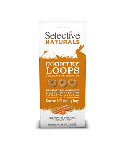 Selective Naturals Country Loops with Carrot & Timothy Hay (Pack of 4)