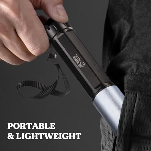 LET'S RESIN UV Light for Resin Curing, Portable Mini 365nm UV Flashlight Black Light, Faster Cure LED Waterproof UV Lamp Rechargeable for Resin