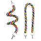 Bird Bungee Climbing Swing - Colorful Parakeet Rope Perch (23.6 Inches)
