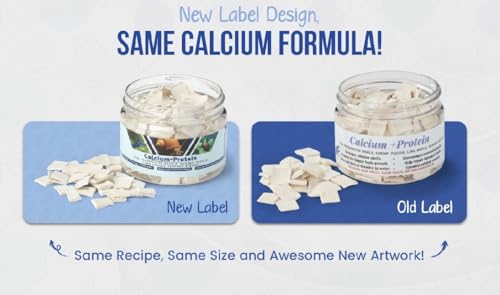 Calcium + Protein, for Strong Shells, Healthy Molts, 100% Natural, Does Not Dissolve in Water, Fast Sinking for Aquatic Shrimp, Snails, Plecos and More! Biologist Made in USA