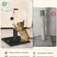 Happi N Pets Cat Scratching Post, Cat Scratcher for Indoor Cats, Sisal Scratching Post & Carpet Post in One, Stable Kitten Scratching Post with Replaceable Toy, Extra Free Toy, Smokey Gray