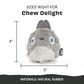 Barkbox Super Chewer Tough Dog Chew Toys for Aggressive Chewers, Plush 2 Toys in 1 (Hare Raiser - Large)